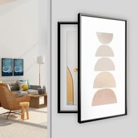 لوحة طبلون مودرن (أبيض-بيج-بني B )