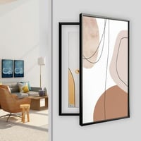 لوحة طبلون مودرن (أبيض-بيج-بني C )