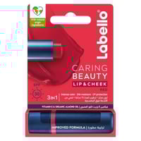 لابيلو بلسم ملون للشفاه والخدود لون احمر spf 30