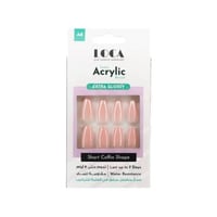 لوكا أظافر أكريلك A8 شكل كوفن قصير لامع للغاية لون...