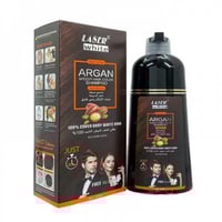 ليزر وايت شامبو صبغة الشعر بزيت الارجان بني 420 مل