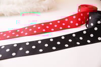 شريط البيكا - أحمر منقط -عرض 1.5 أنش