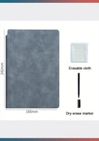 سبورة بيضاء بتصميم دفتر ملاحظات (أزرق)