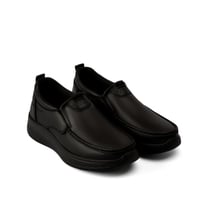 حذاء رسمي طبي من الجلد الفاخر الاسود