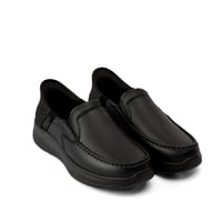 حذاء رسمي طبي من الجلد الطبيعي اسود