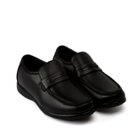 حذاء رسمي طبي من الجلد الفاخر الاسود