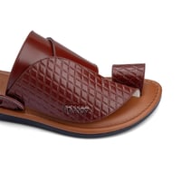 حذاء شرقي طبي جلد طبيعي بني - صناعة وطنية