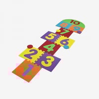 بزل الأرقام الملون للقفز