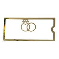 ظروف اكريليك للنقود وشفاف بثيم خواتم زواج وحواف ذه...