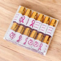 توزيعات للتوعية بسرطان الثدي (12قطعة) مسك شفاف بتص...