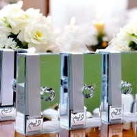 توزيعات من 12 قطعة من صندوق مرايا مجوهرات منسق بال...