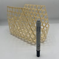 مجموعة من 12 قطعة من السلال الخوص الديكورية بتصميم...