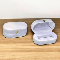 علب قطيفه لربع تولة بيضاوي الشكل (12 قطعة) لون أبي...