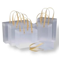 مجموعة (12) من اكياس توزيعات شفافة بتصميم انيق