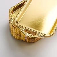 مجموعة 12من صحون ميني انيقه للتوزيعات لون ذهبي