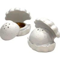 مباخر فاخرة على شكل صدف بلون أبيض (12 قطعة)