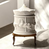 مجموعة من 12 قطعة من صناديق التخزين الدائرية من ال...