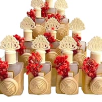 مجموعة 12 قطعه من توزيعات عطور مسك أبيض بالتنسيق ا...