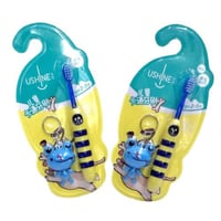 مجموعة 12 من فرش اسنان للأطفال مع ميدالية لعبة للت...