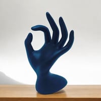 استاند اكسسوارات على شكل يد بلون أسود