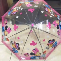 مظلات مطر شفافة (12 قطعة) للأطفال بشخصية ميني ماوس