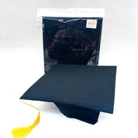 مجموعة من (12) من قبعة تخرج سادة