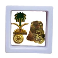 مجموعة 12 من برواز أبيض يحتوي على لوقو خريطة الممل...