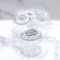 مجموعة 12 من علب التعبئة دائري الشكل مع غطاء وعبار...