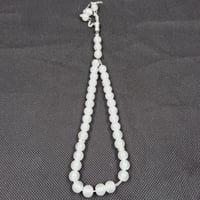 مجموعة 12 من سبحات أنيقه بلون أبيض للتوزيعات