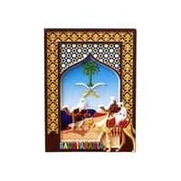 مجموعة 12 من مغناطيس الثلاجه ثلاثية الابعاد على شك...