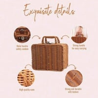 حقيبه خوص انيقة لتقديم الهدايا والتوزيعات - علب هد...