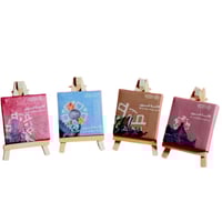 مجموعة من 12 قطعة من الاستاندات المني بثيم يوم الت...