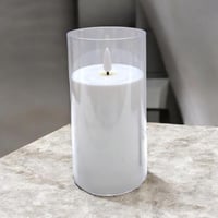مجموعة 12 من شموع الأنيقة بدون لهب تعمل بالبطارية