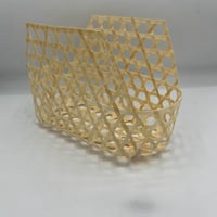 مجموعة من 12 قطعة من السلال الخوص الديكورية بتصميم...