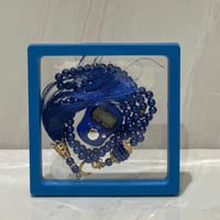 مجموعة من 12 قطعة من برواز حافظة شفاف مع سبحة وخات...