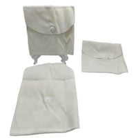 مجموعة 12 من شنط مخمل لون سكري حجم كبير