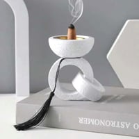 مجموعة 12 من المباخر بلون أبيض بتصميم انيق