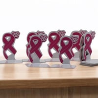 توزيعات للتوعية بسرطان الثدي قواعد اكريليك (12 قطع...