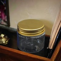 مجموعة 12من علب التعبئة دائري الشكل مع غطاء ذهبي