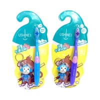 مجموعة 12 من فرش اسنان للأطفال مع ميدالية لعبة للت...