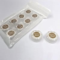 مجموعة 12 من مناديل معطرة الميني بتصميم دائري