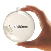 مجموعة 12 من الكرات الاكريليك الشفافة زينة للحفلات