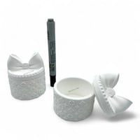 مجموعة (12) من علب توزيعات لويس فيتون مع غطاء بشكل...