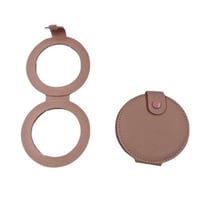 مرايا الجلد دائري الشكل (12 قطعة) لون لحمي