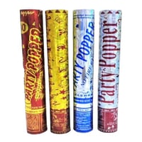 مجموعة 12 من مدفع اسطواني مفرقعات ورقيه للحفلات مق...