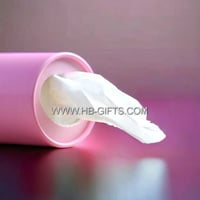 مجموعة 12 مناديل اسطوانيه وردي للتوزيعات | مناديل...