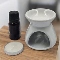 فواحة سيراميك (12 قطعة) مع زيت عطري وشموع