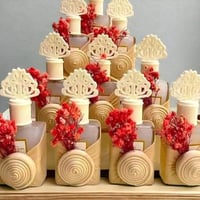 مجموعة 12 قطعه من توزيعات عطور مسك أبيض بالتنسيق ا...