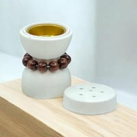 مباخر عصرية وفاخرة (12 قطعة) بلون أبيض