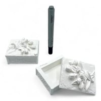 مجموعة (12) من توزيعات علب فخمة مع غطاء بشكل بوكيه...